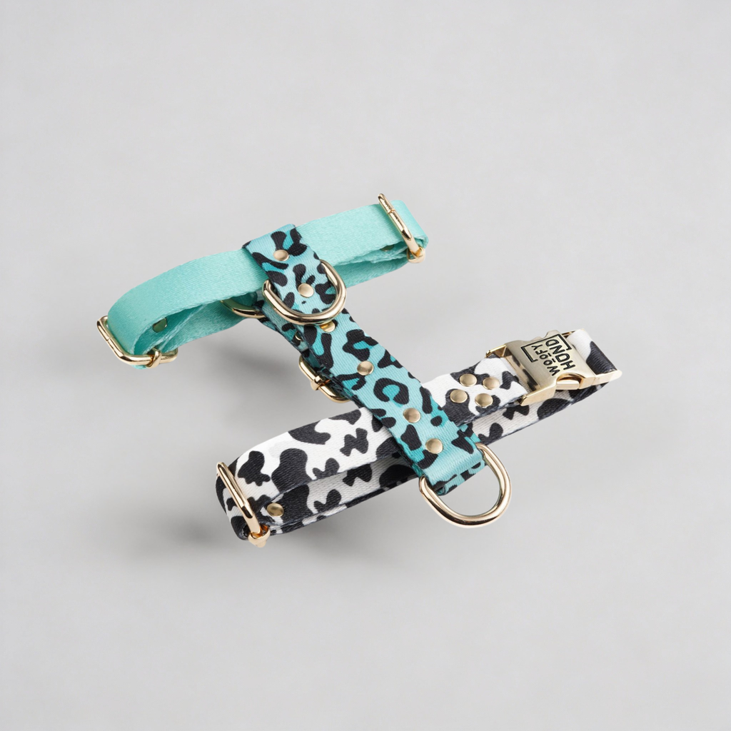 Hundegeschirr Aqua-Camo
